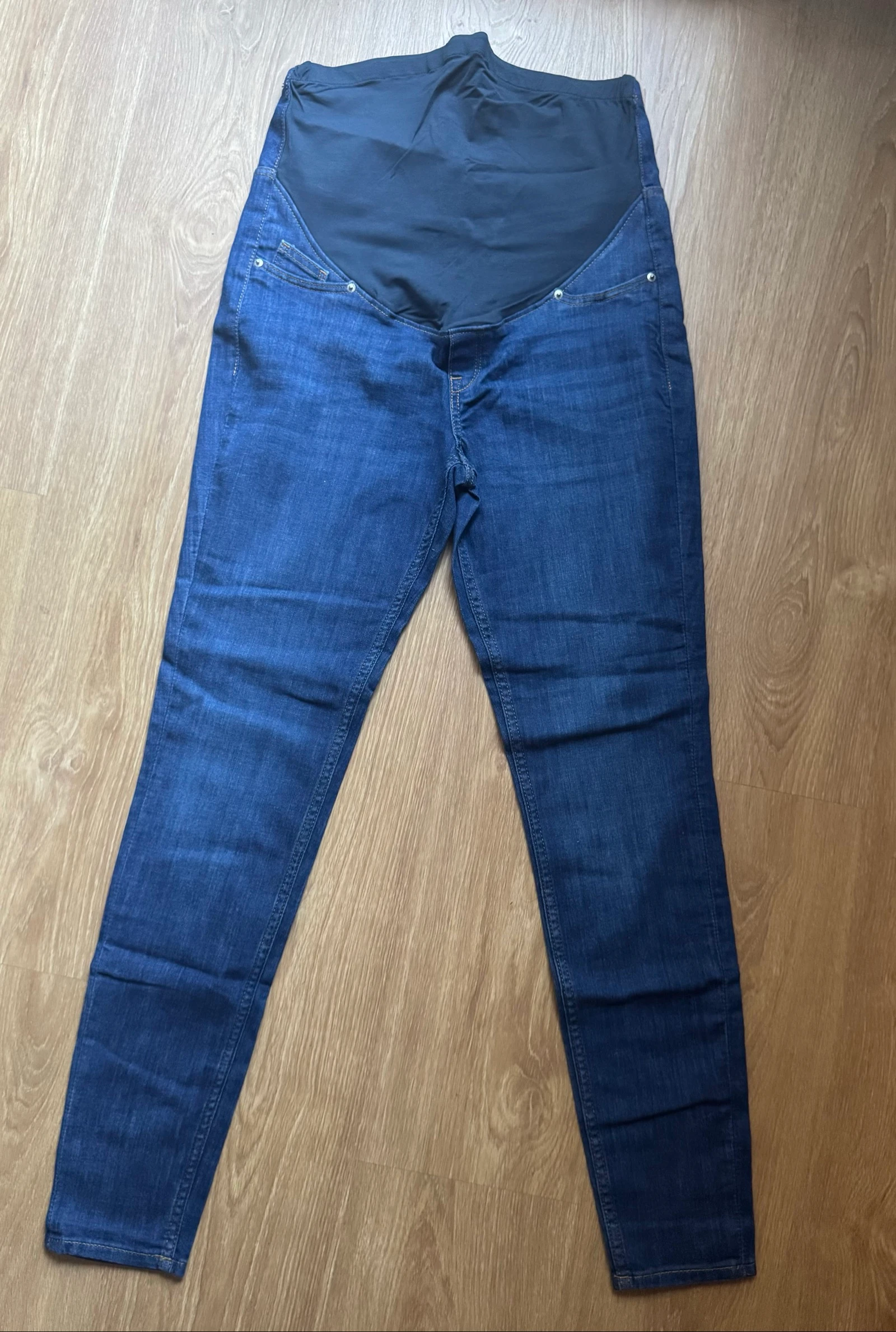 Calças jeans pré-mamá | H&M Mama | Tamanho M – photo 3